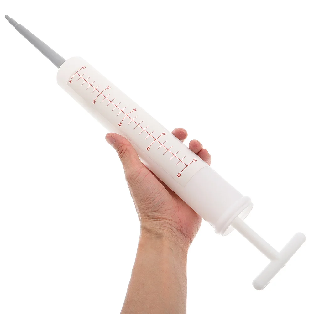 3pcs Giant Syringe Prop: Realistic Doctor Nurse Cosplay Accessory For Halloween Party Supplies Simulation Injector Reusable