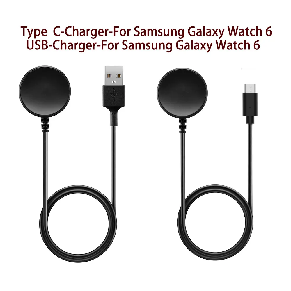 Type C USB PD Charger Cable For Samsung Galaxy Watch 6/5/Pro/4/3 41mm 45mm Active 2 40mm 44mm Watch6 Classic 43mm 47mm 42mm 46mm