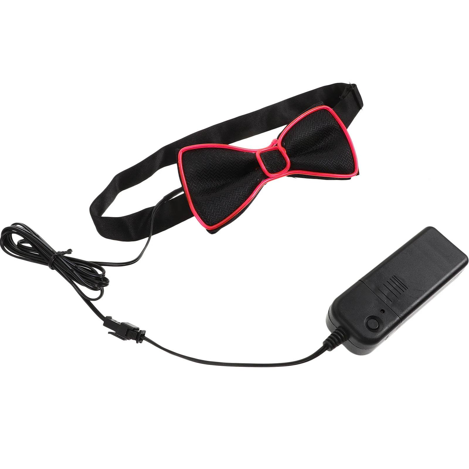 

LED Light Up Bow Tie Glowing Necktie for Men Women Party Accessories 1920s Costume Props Polyester Dance Festival