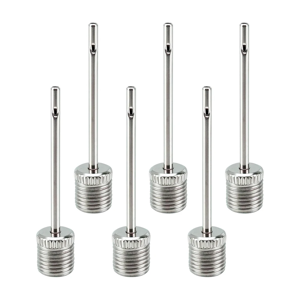 Stainless Steel Ball Pump Needle Air Inflation Pin for Basketball Football Volleyball Rugby Sports Ball Valve Adaptor Nozzle