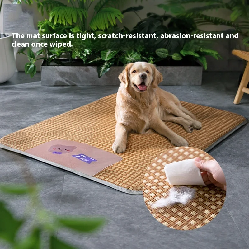

New Pet Spring Summer Cool Mat Seasonal Mat Universal Type Dog Nest Cat Supplies Breathable Moisture-proof Cool But Not Cold