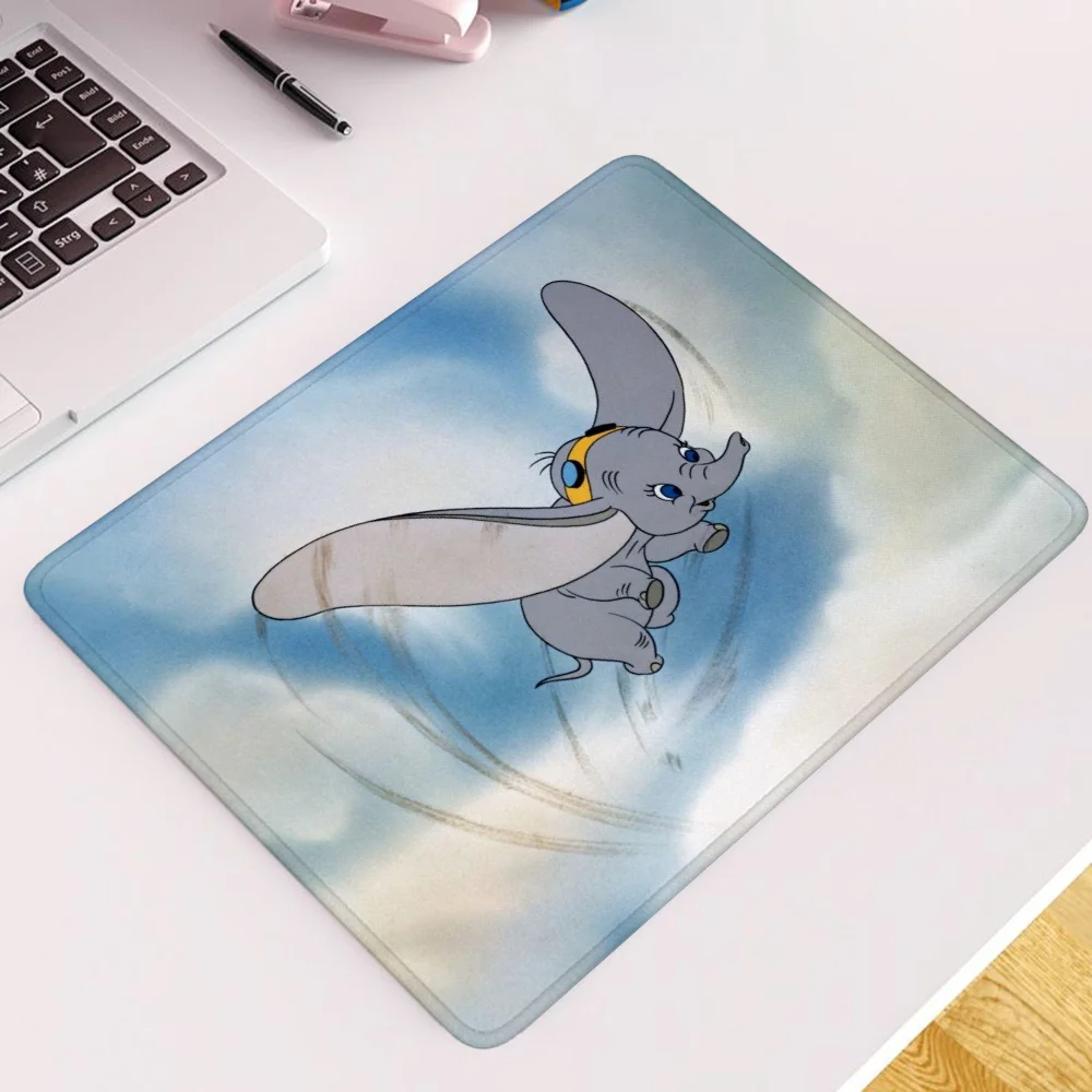 Dumbo Rubber Mat Small Desk Accessory Mause Pad Mousepad Company Pc Accessories Gaming Mouse Mat Game Mats Gamer Girl Anime Cute