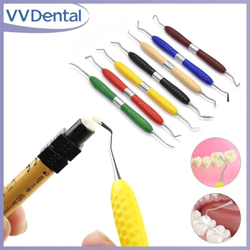 

VVDental 1PC Dental Resin Filler Aesthetic Restoration Knife Silicone Handle Composite Filling Repair Spatula