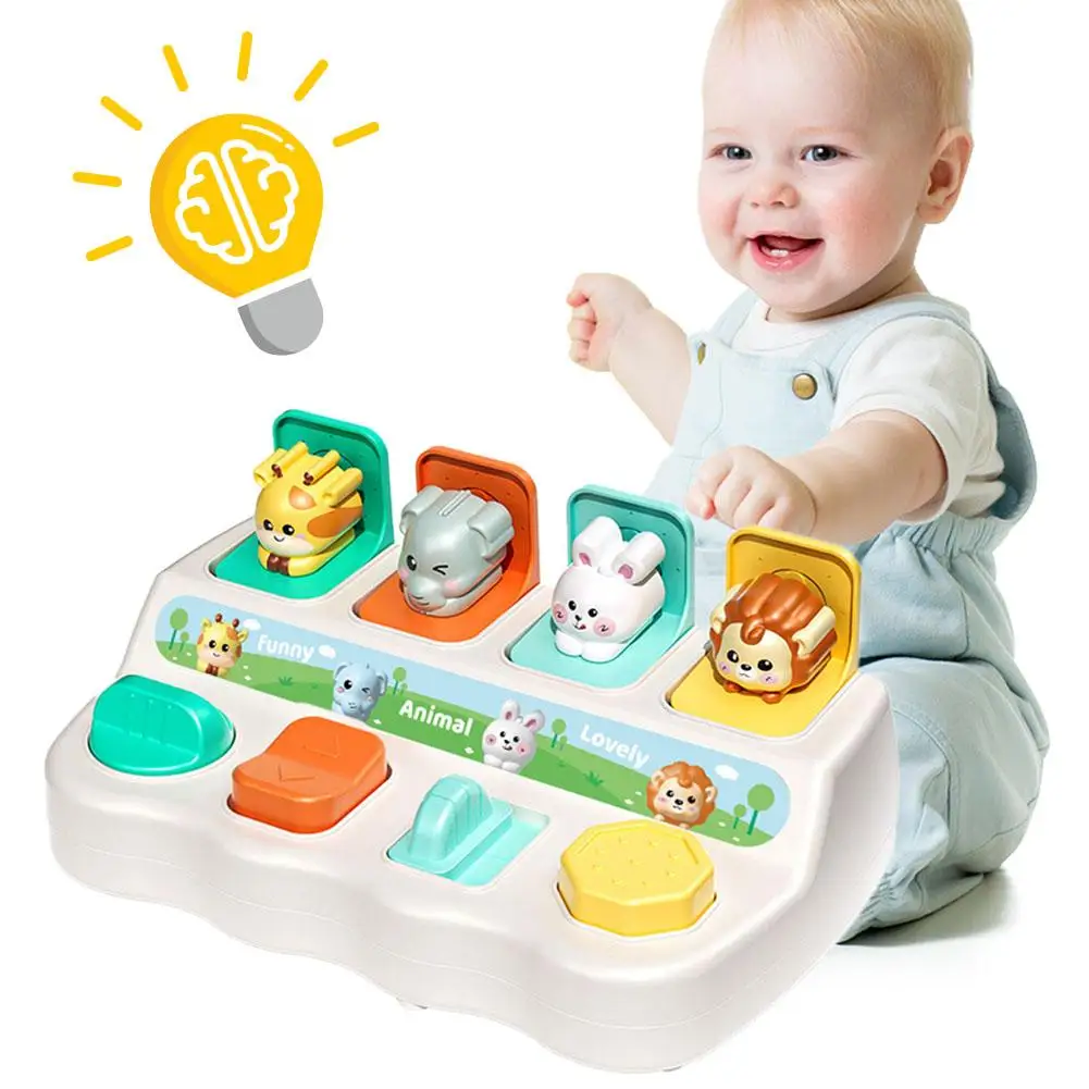 ألعاب مونتيسوري المنبثقة وصناديق التعلم الحيوانية - تعزز المهارات المنطقية والحركية، مناسبة لهدايا عيد ميلاد الأطفال #1