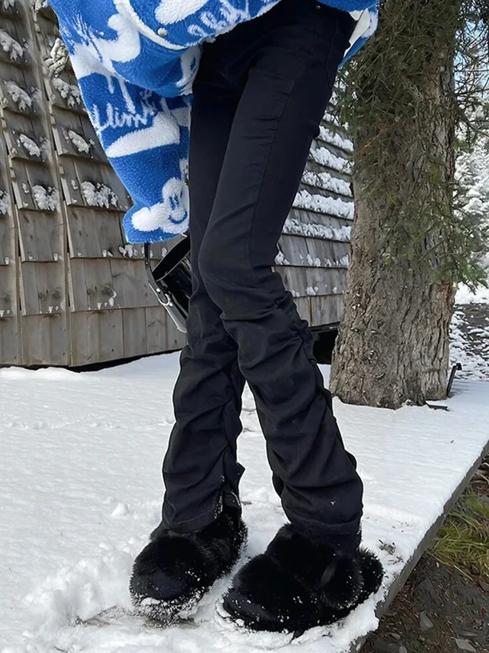 Y2k Black Flare Jeans for Women Solid Stretch Bootcut Stacked High Quality Denim Trousers High Rise Pant Harajuku Gothic Clothes