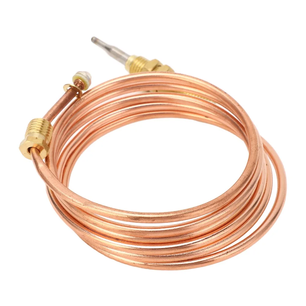 

Durable Copper Gas Thermocouple 120cm Length Gold Thermocouple Replacement Universal Thermocouple Propane Tank Top Heaters