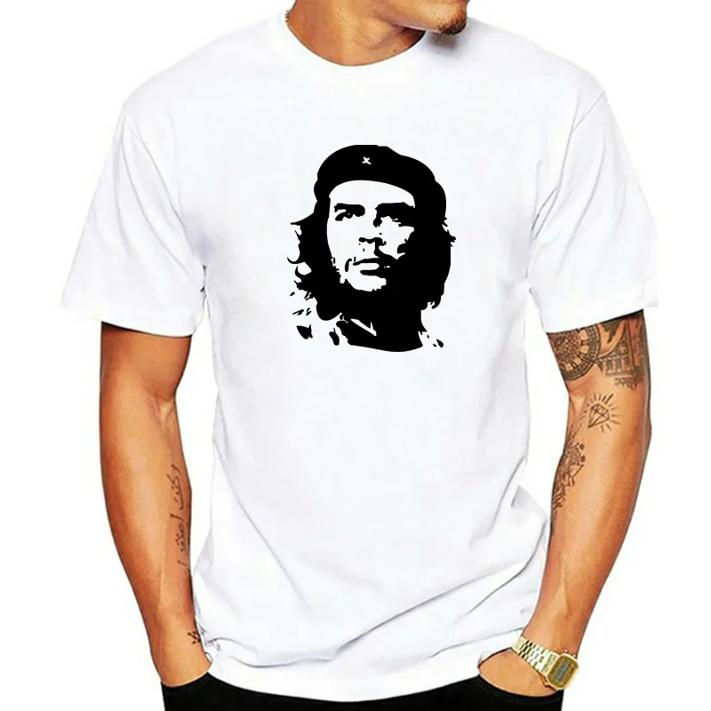 Che Guevara Portrait T-Shirt Cuba Revolution Communist Guerrilla Castro Grey Whi For Youth Middle-Age The Old Tee Shirt