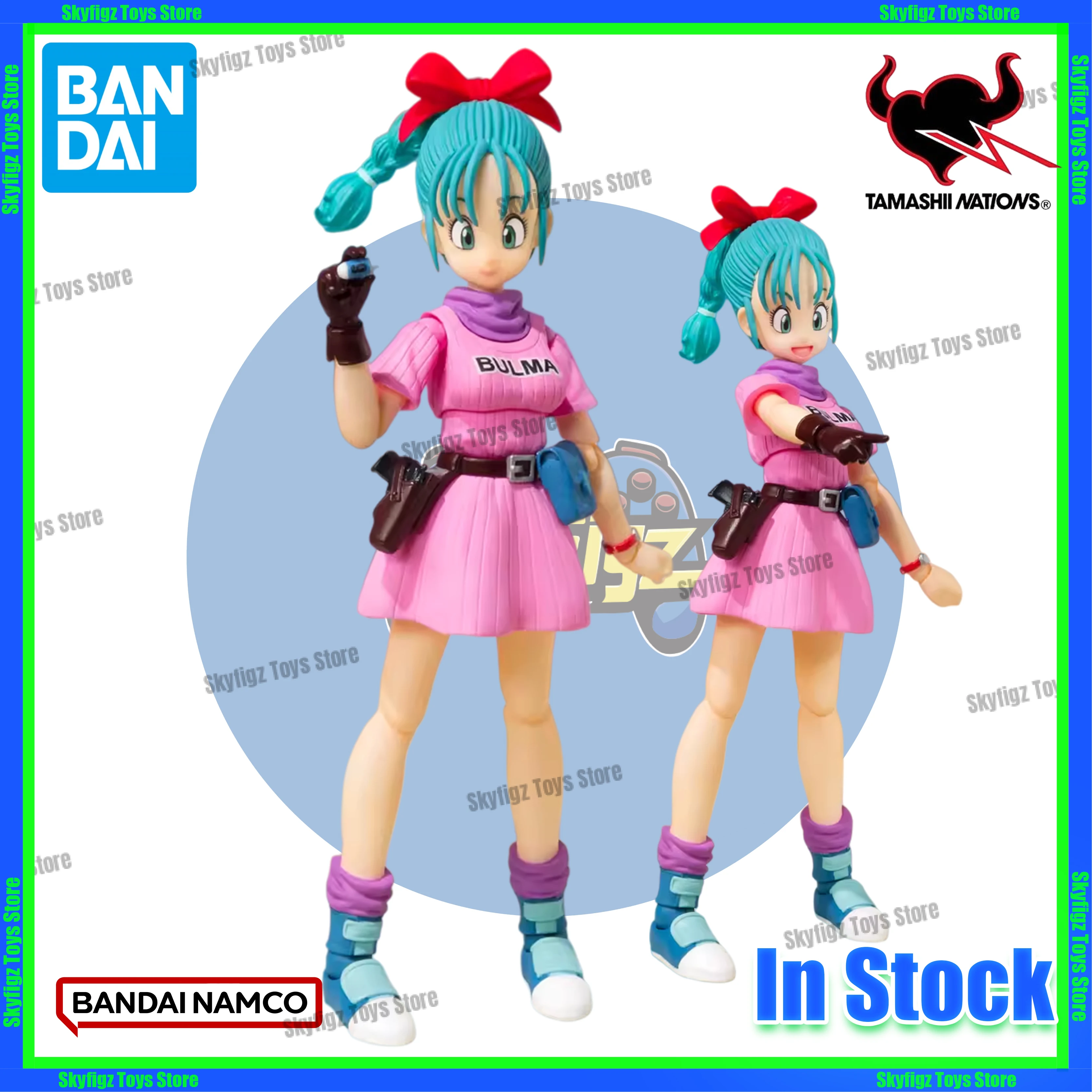 

В наличии Deluxe House Bandai SHF Dragon Ball Bulma's Adventure Begins Фигурки Reprint Ready Stock Коллекция экшн-фигурок Подарок