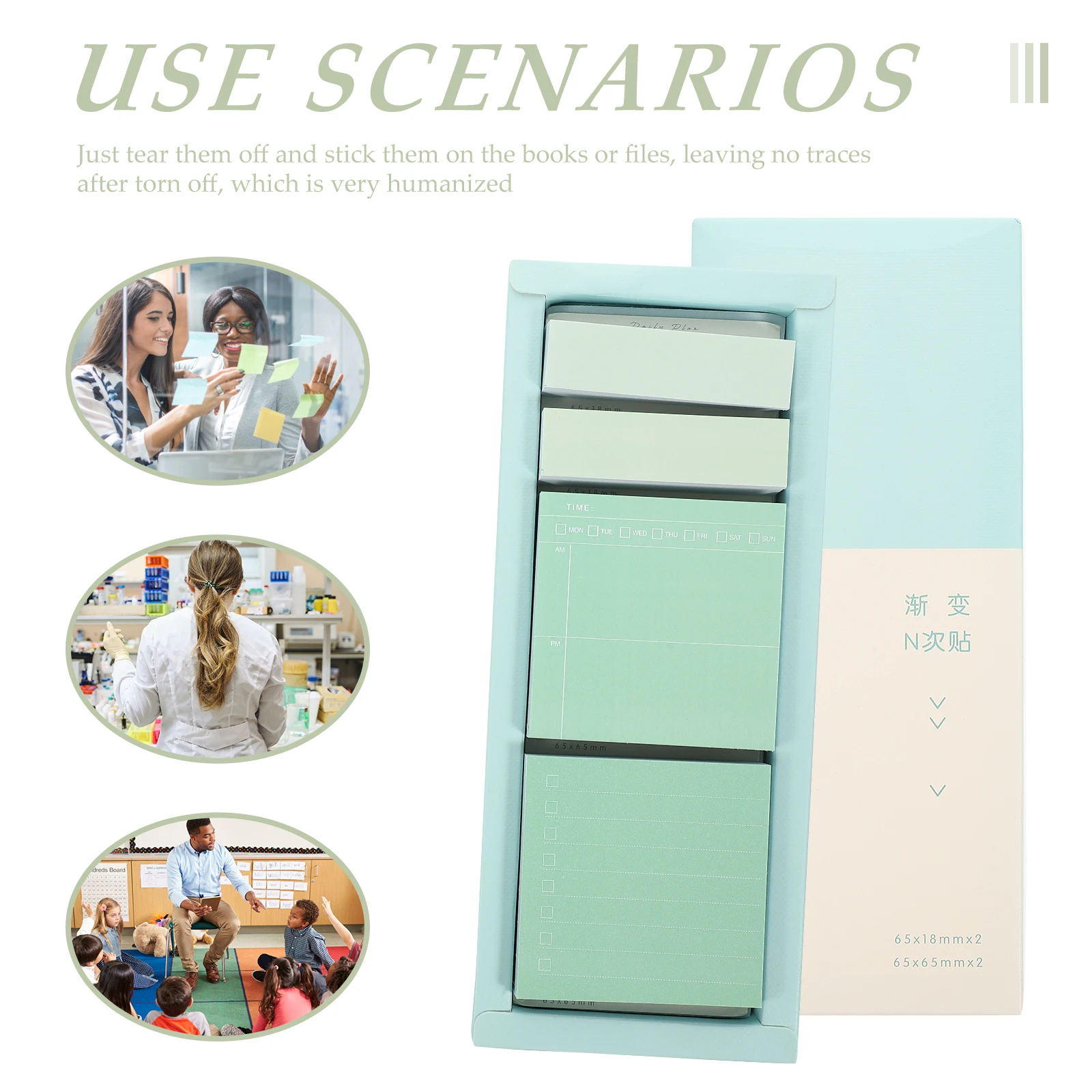 

Memo Pads Self Adhesive Tabs Small Notebooks Multifunctional Stationery Supplies Students Page Markers School