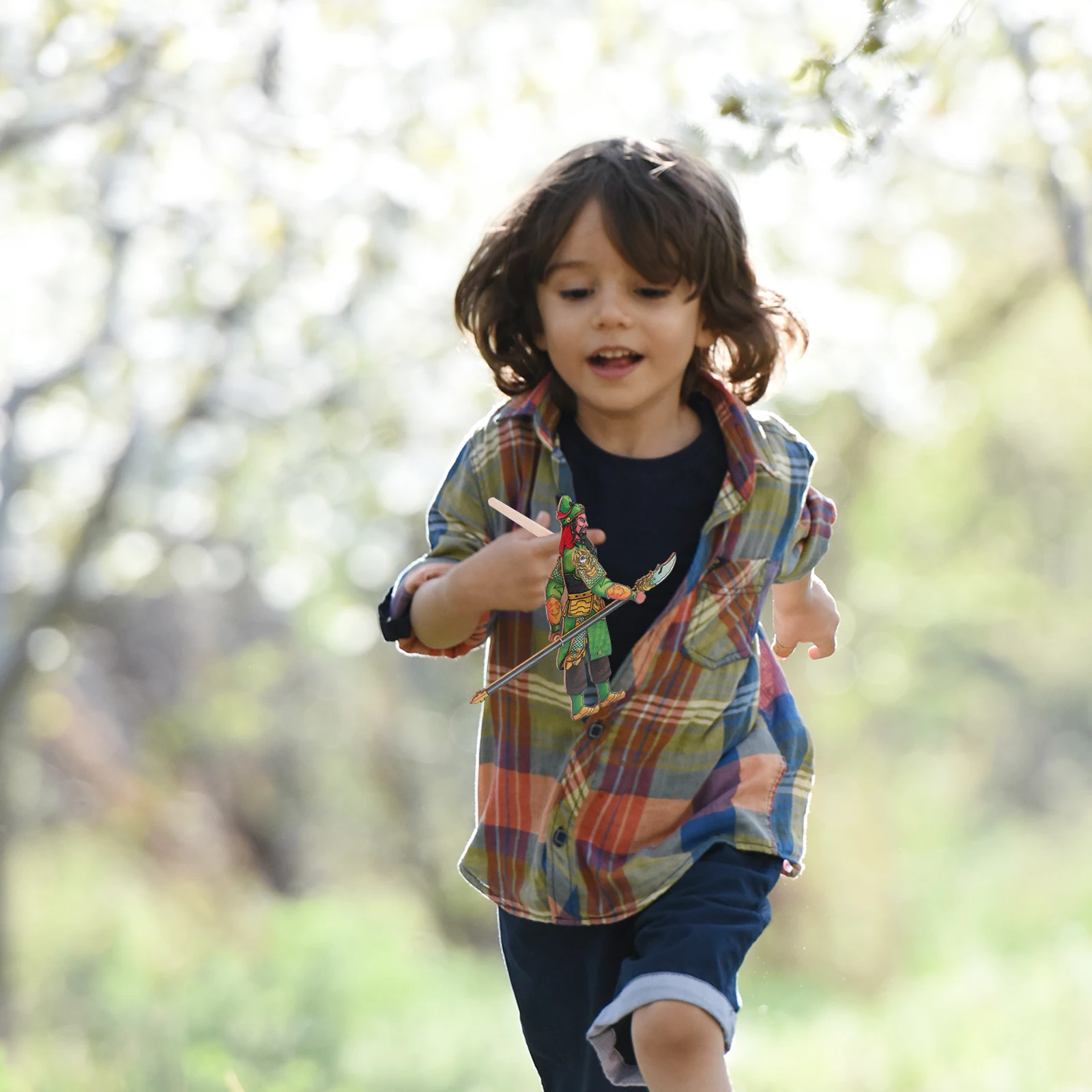전통 그림자 인형 DIY 끈 인형 키트 어린이 교육용 수제 이야기 인형 공예