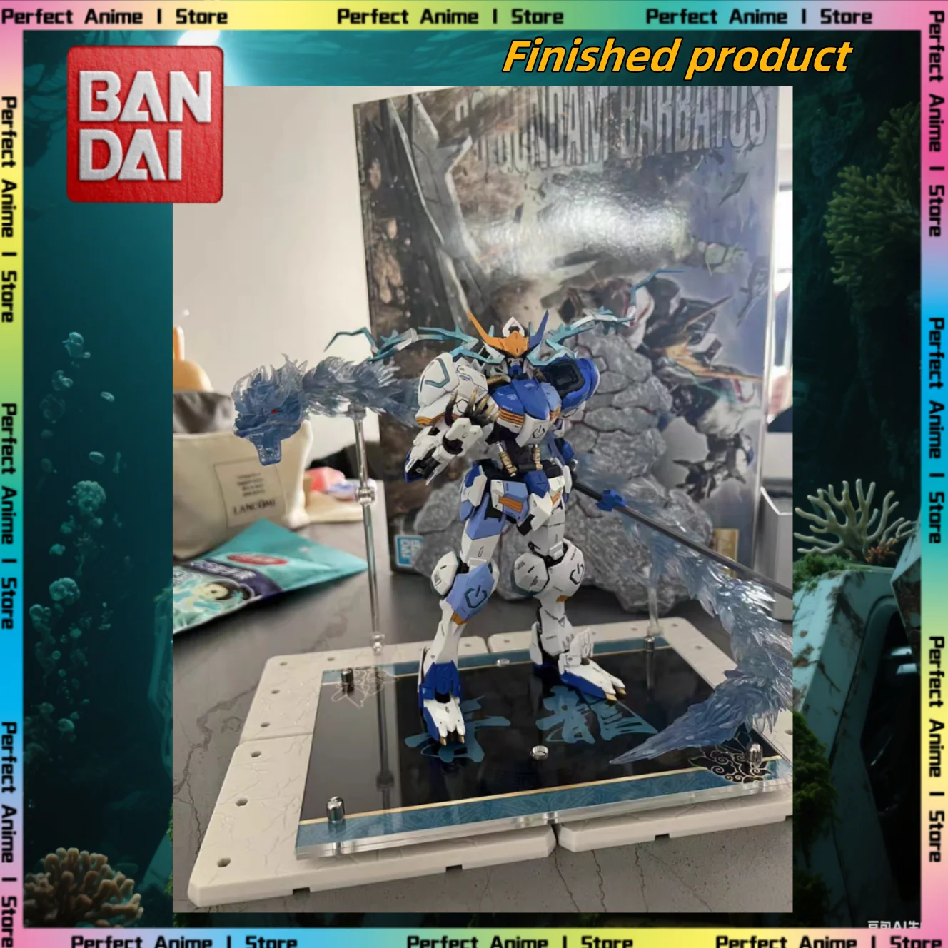 

Завершенная продукция Bandai, серия «Четыре святых зверей», MG Barbatos, меняющая цвет, модель Qinglong OEM, изготовленная на заказ сборка