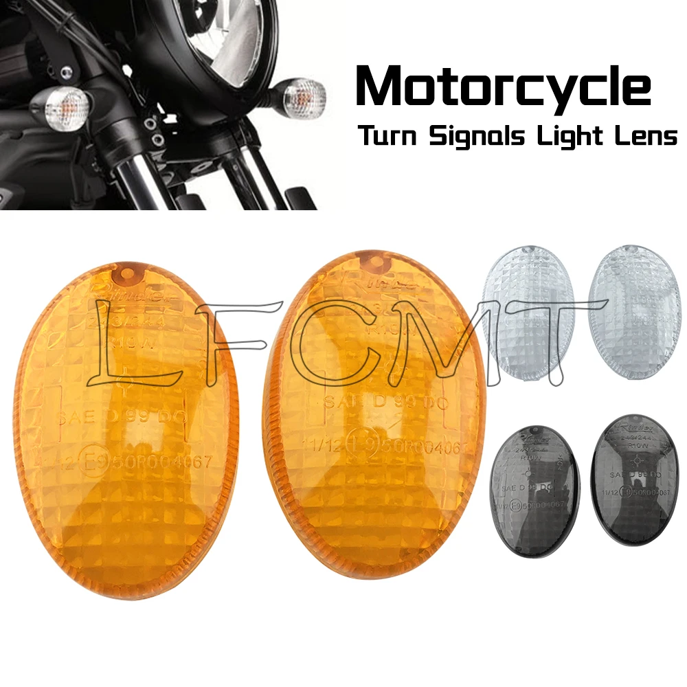 Motorcycle Turn Signal Light Lens Cover Fit for KAWASAKI NINJA 250R KLX 250/S/SF 300/SM D-TRACKER 125 150 230 Vulcan S 650