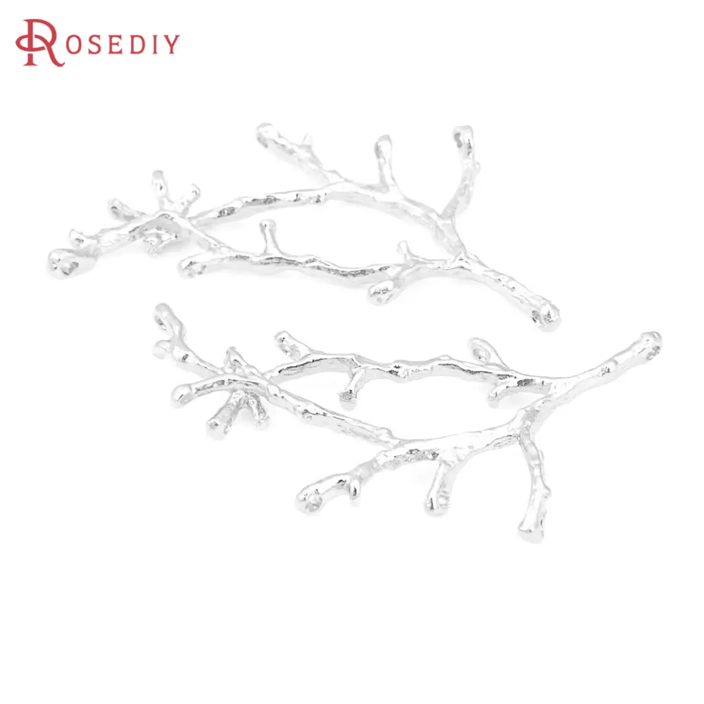 10PCS Gold Color Zinc Alloy Tree Branch Connector Charms High Quality Diy Jewelry Making Necklace Earrings Accessories for Women