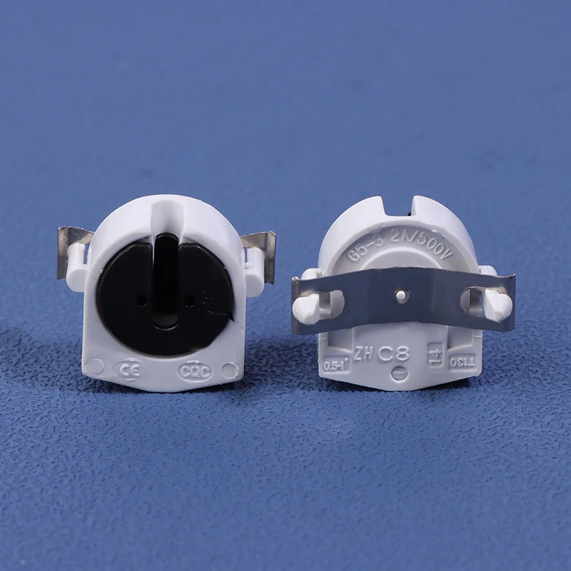 5 قطعة T5 T8 حامل مصباح الفلورسنت G5 G13 قاعدة غير محوكة شواهد القبور مصباح المقبس التيار المتناوب 500 فولت 2A لأنبوب الفلورسنت LED #5