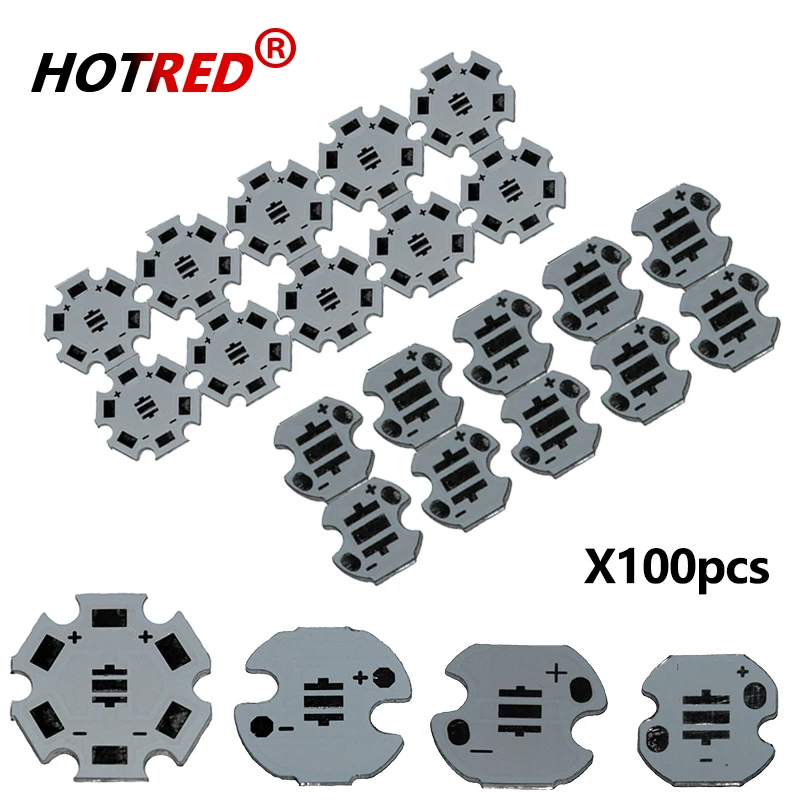 3535 XPE XP-E /XTE XT-E/XPG XP-G XPE2 XPG2 XPG3 3535LED płyta aluminiowa PCB 20mm 16mm 14mm 12mm 8mm do DIY światła LED 100 sztuk/partia