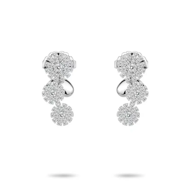 

Серьги-капли ZOCA из стерлингового серебра 925 пробы с 3 цветами, прозрачные ювелирные изделия с фианитом