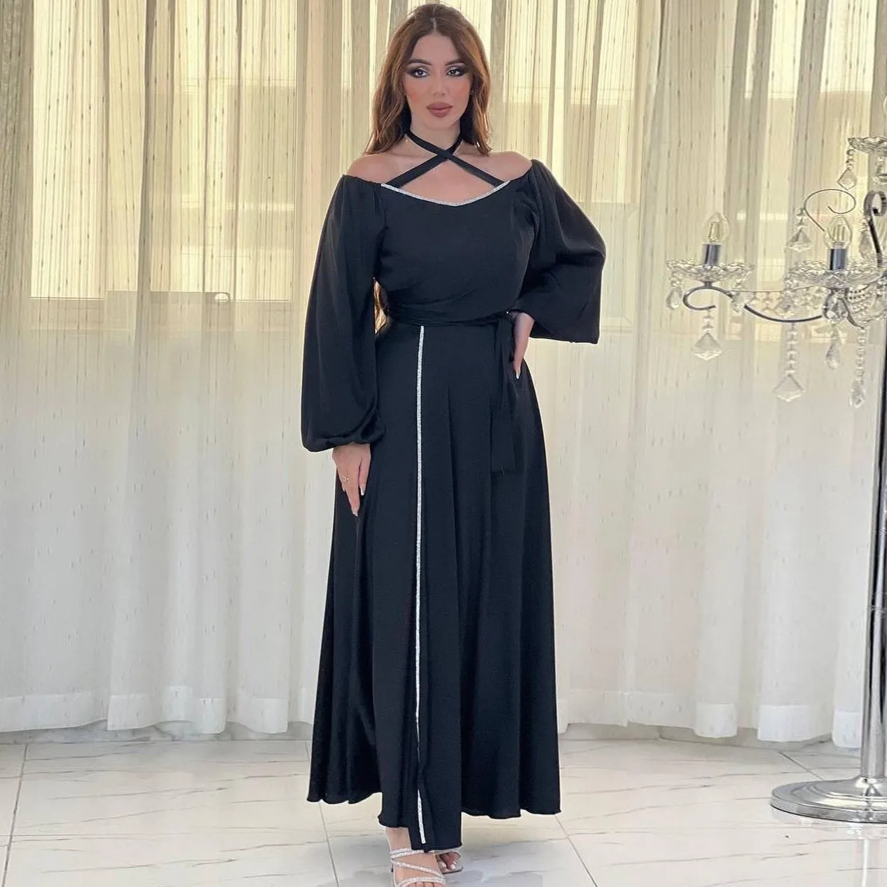 

Elegant African Dresses For Women Dashiki Summer Autumn Maxi Dress Ladies Traditional African Clothing Fairy Long Dress