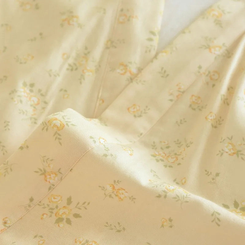 Breezy Cotton Gauze Japanese Style Kimono Robe for Women, Lightweight Summer Bathrobe, Soft Floral Print Loungewear 6
