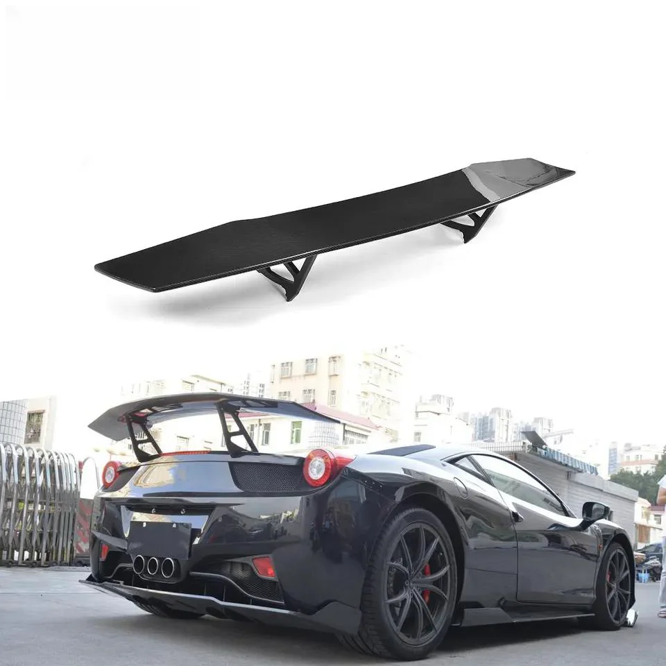 

For Ferrari 458 Spoiler Carbon Fiber Material GT Style Suitable 2011 2012 2013 Tailgate Wing Car Tuning Accsesories Body Kit