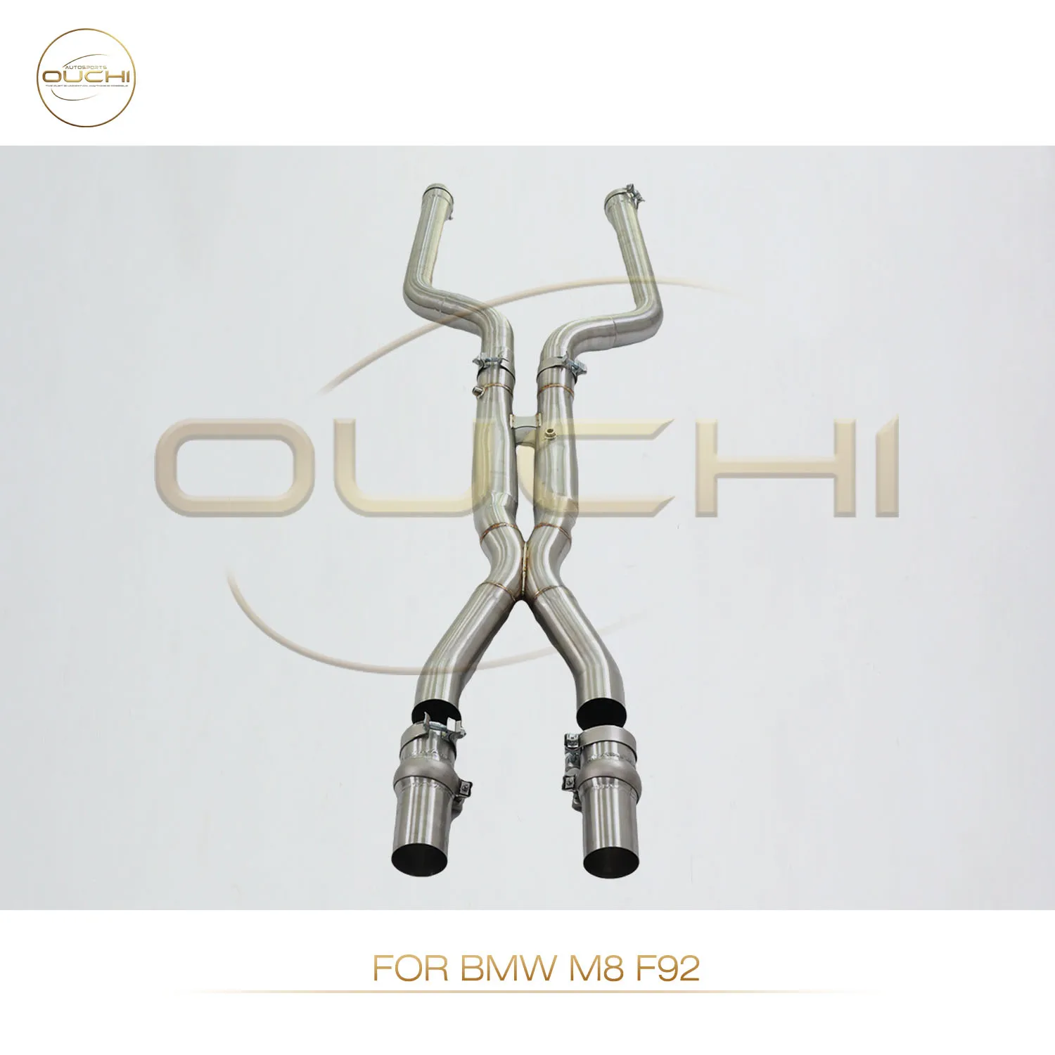 

OUCHI Factory Direct Sales With OPF Stainless Steel Resonant Tube For BMW M8 F92 X-tube Design Pipe Equal Length Exhaust