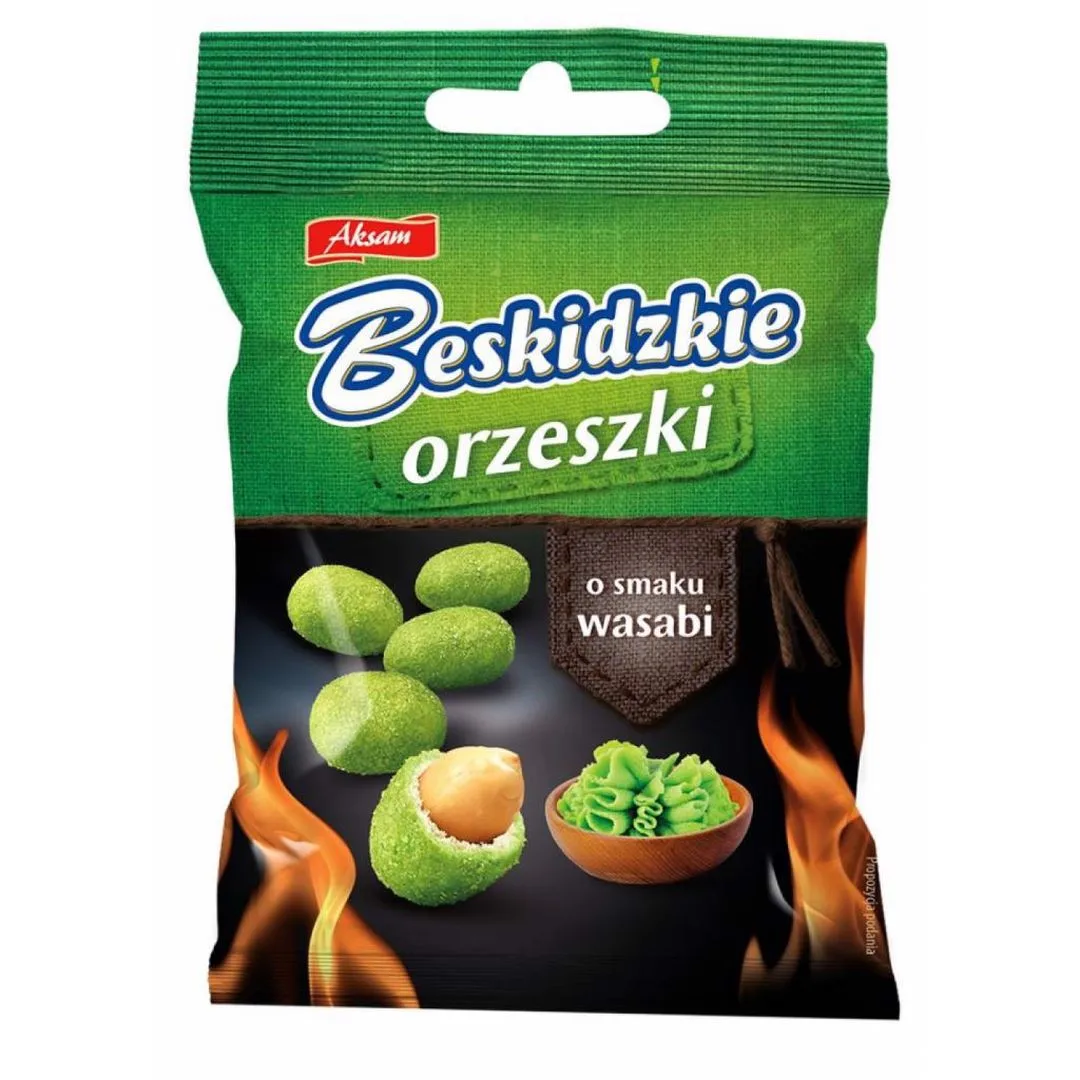 Beskid nueces con sabor wasabi, 70 g