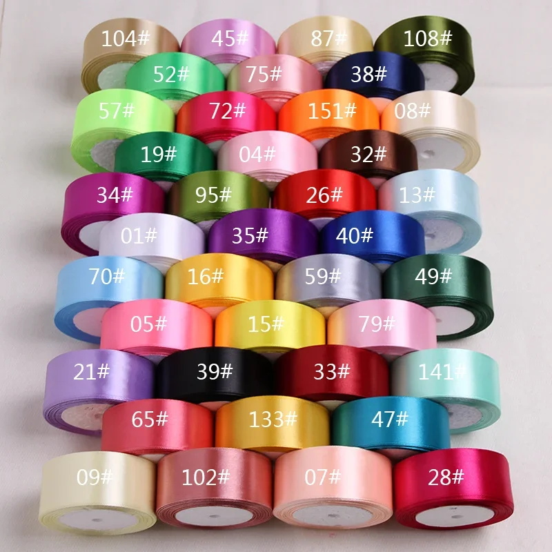 Cintas de raso azul cielo de 6mm, 10mm, 15mm, 20mm, 25mm, 40mm, 50mm, decoración para fiesta de boda y Navidad, envoltura de regalo, cintas azul claro