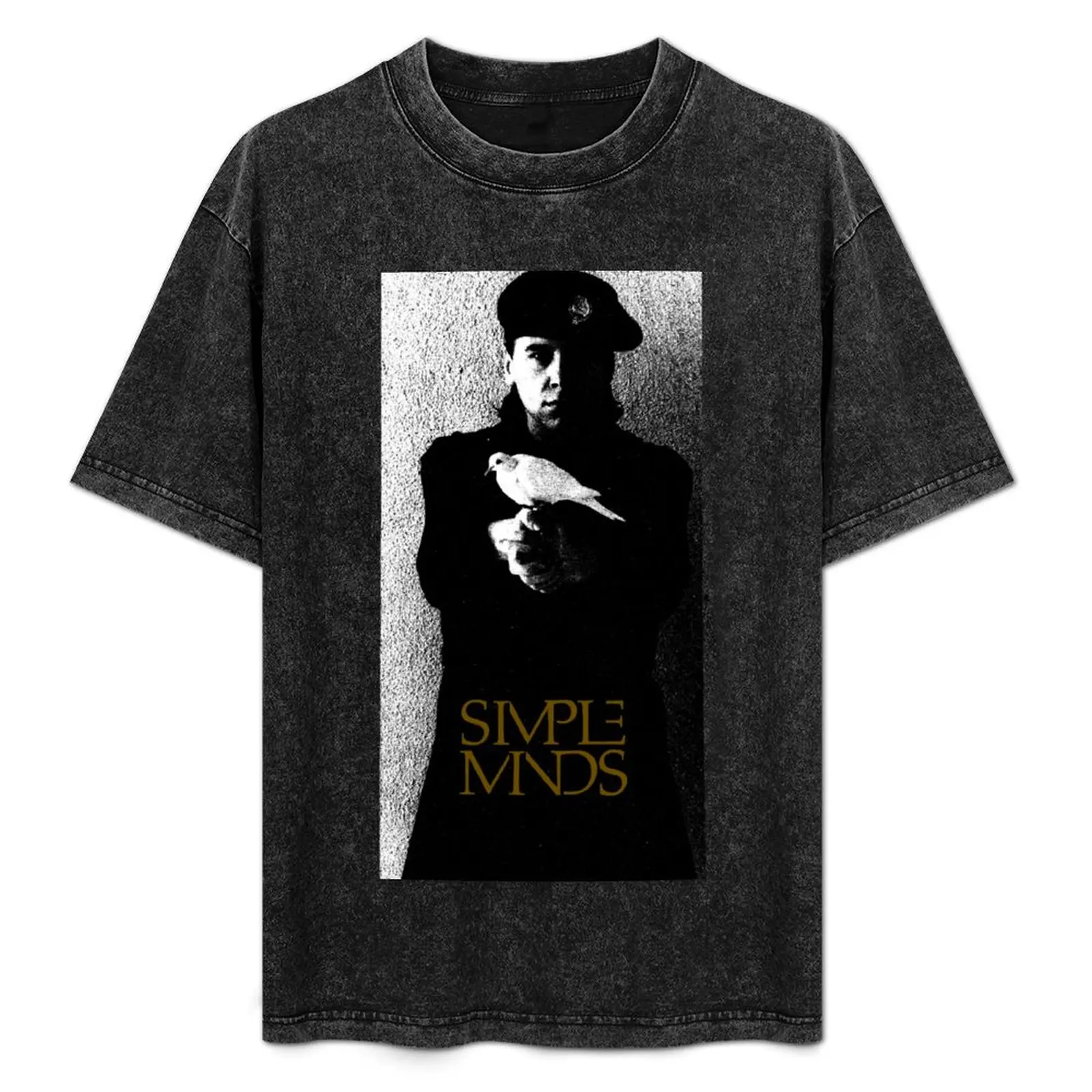 

Simple Minds - Jim Kerr with Dove T-Shirt sports fans vintage shirts men graphic