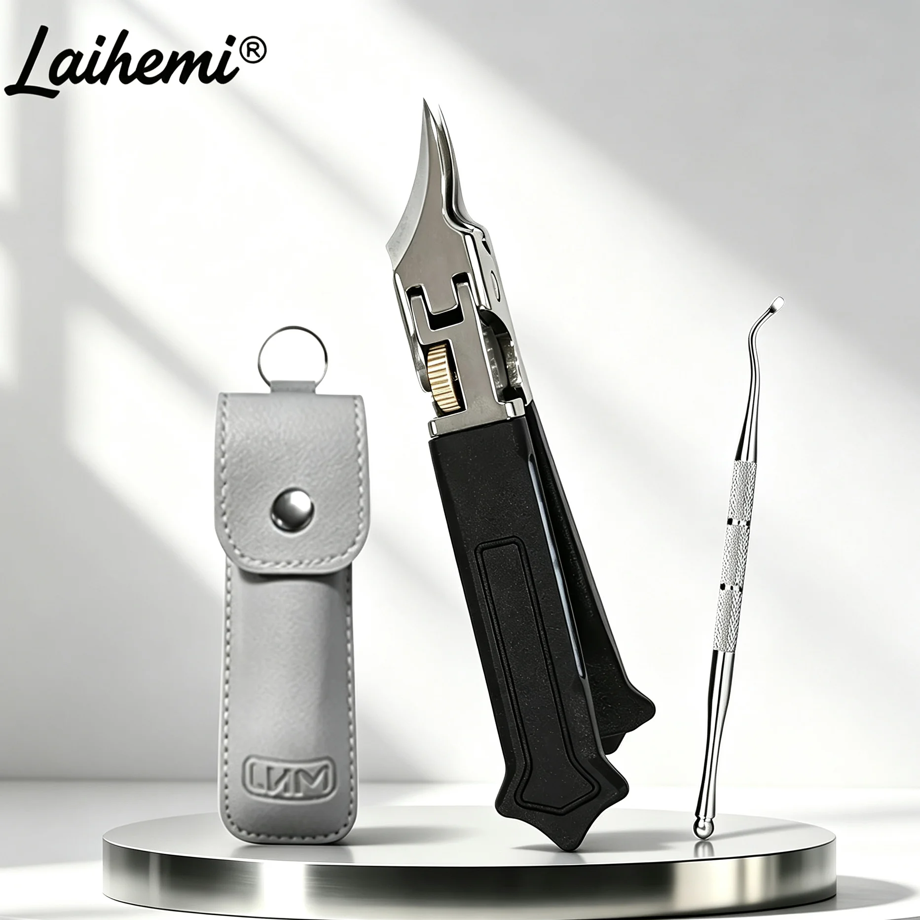 Professional Ingrown Toenail Clipper – Angled for Men, Women & Runners, Compact Design for Thick Nails, Gym Bag & Travel, Manicu