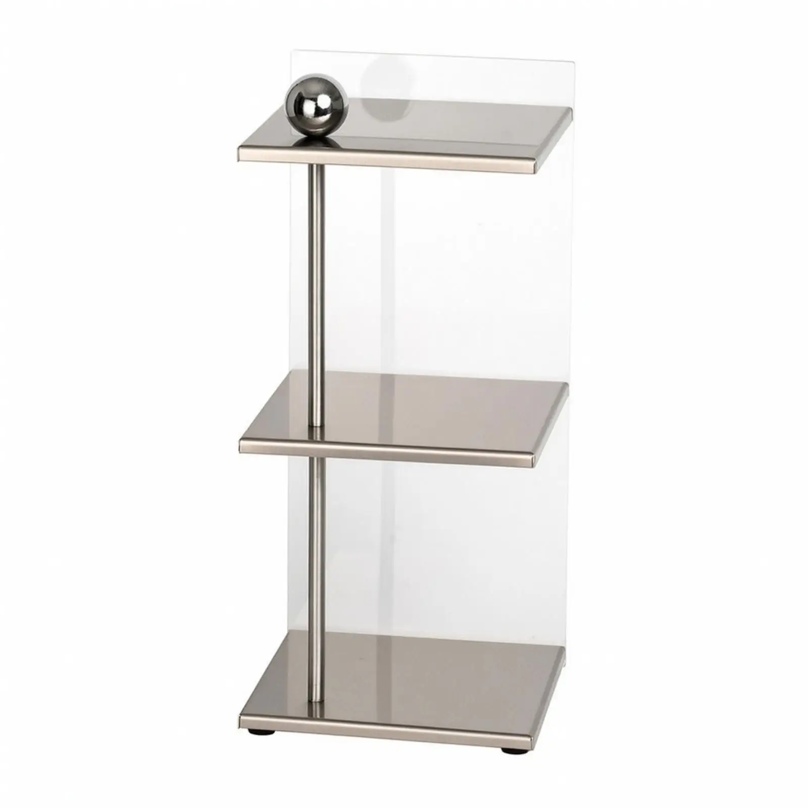 Beverage Container Rack Stainless Steel Countertop Storage Shelf Organizer for Kitchen Coffee Bar Table Display Rack Stackable