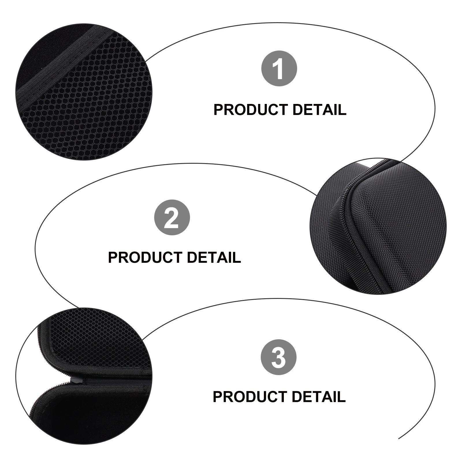 

2pcs Eva Storage Box Earphone Case Cable Bag Pouch Data Container Mouse Tote Portable Hard Drive Case Power Bank Storage EVA