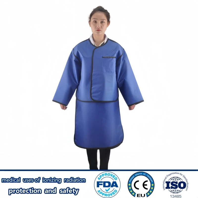 

X-ray gamma ray 0.35/0.5mmpb long sleeved lead vest and lead skirt nuclear radiation protection super soft lead clothes