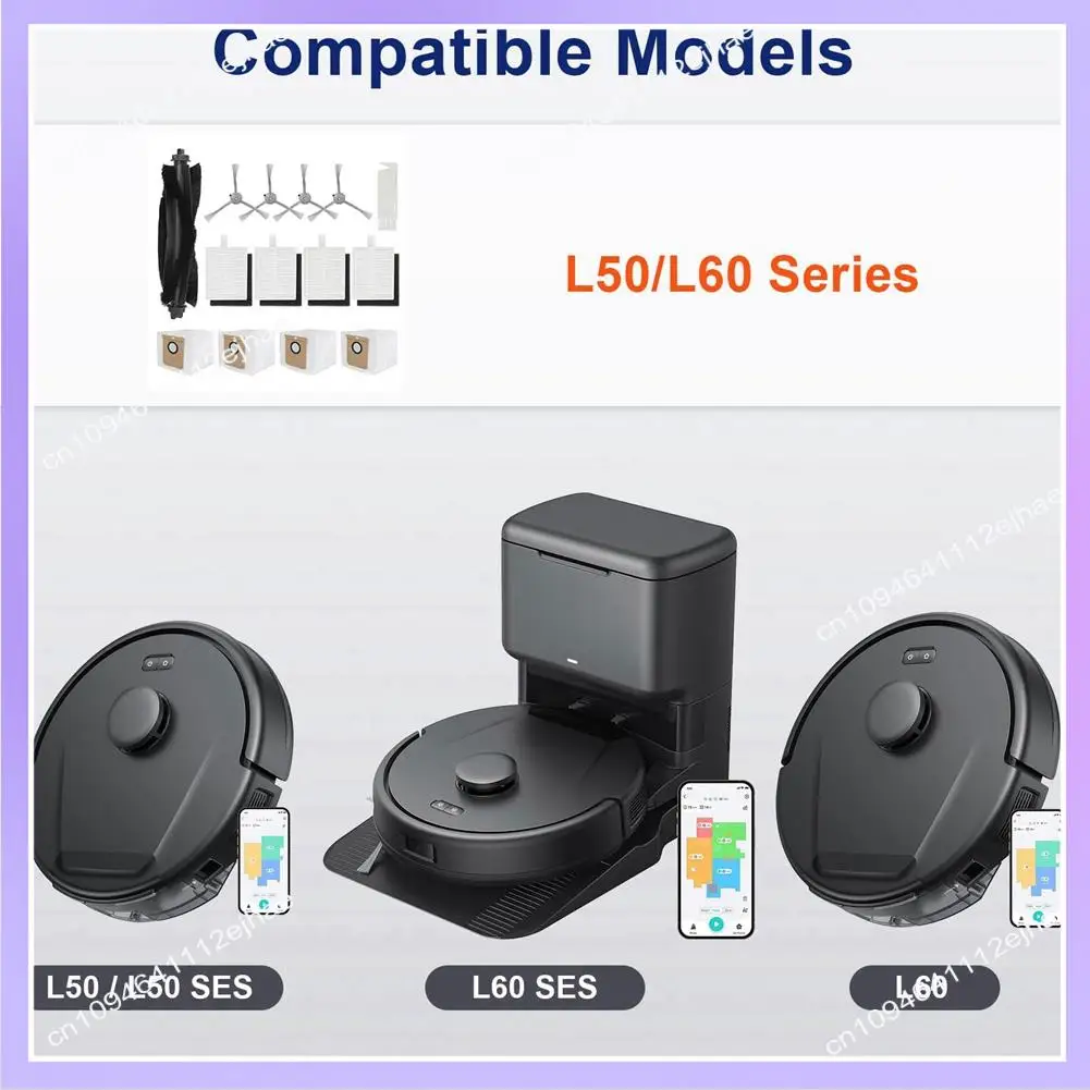 N83R 13-teiliges Zubehörset für Eufy Roboterstaubsauger der Serie L50/L60, einschließlich Bürsten, Filter, Staubbeutel