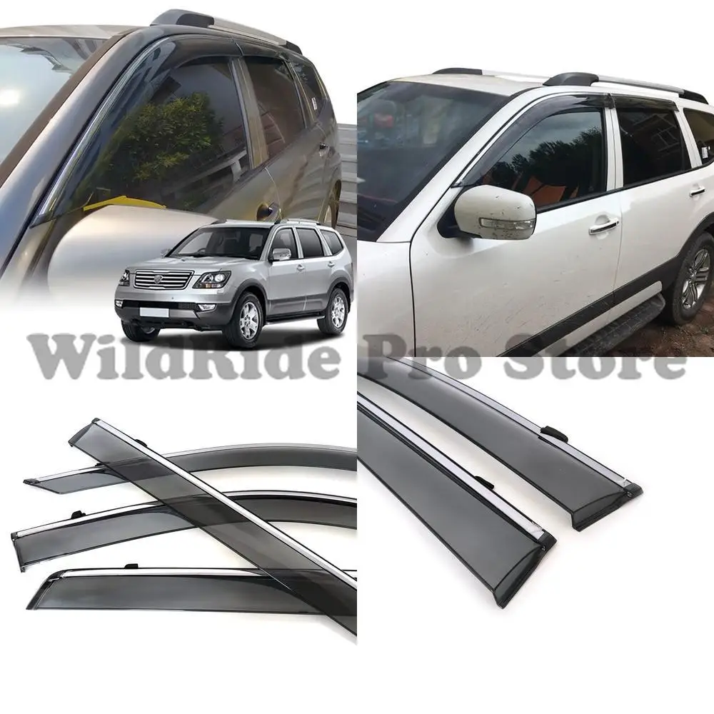 

1 set Rain Visors for Kia Borrego Mohave 2006-2017 Window Deflectors