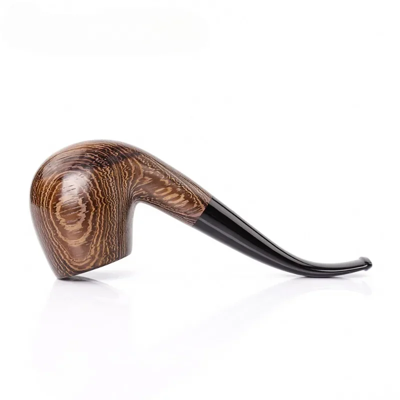 9mm Filter Flue Tobacco Pipes Rosewood Smoking Pipe Retro Bent Type Handle Handmade Smoking Pipe with Accessory Dad's Gift