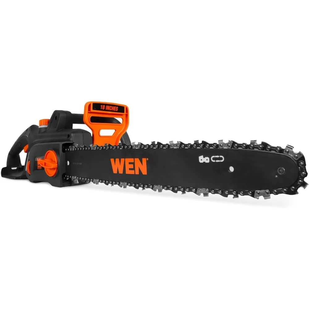WEN 15-Amp Electric Chainsaw, 18-Inch Corded Model CP1518