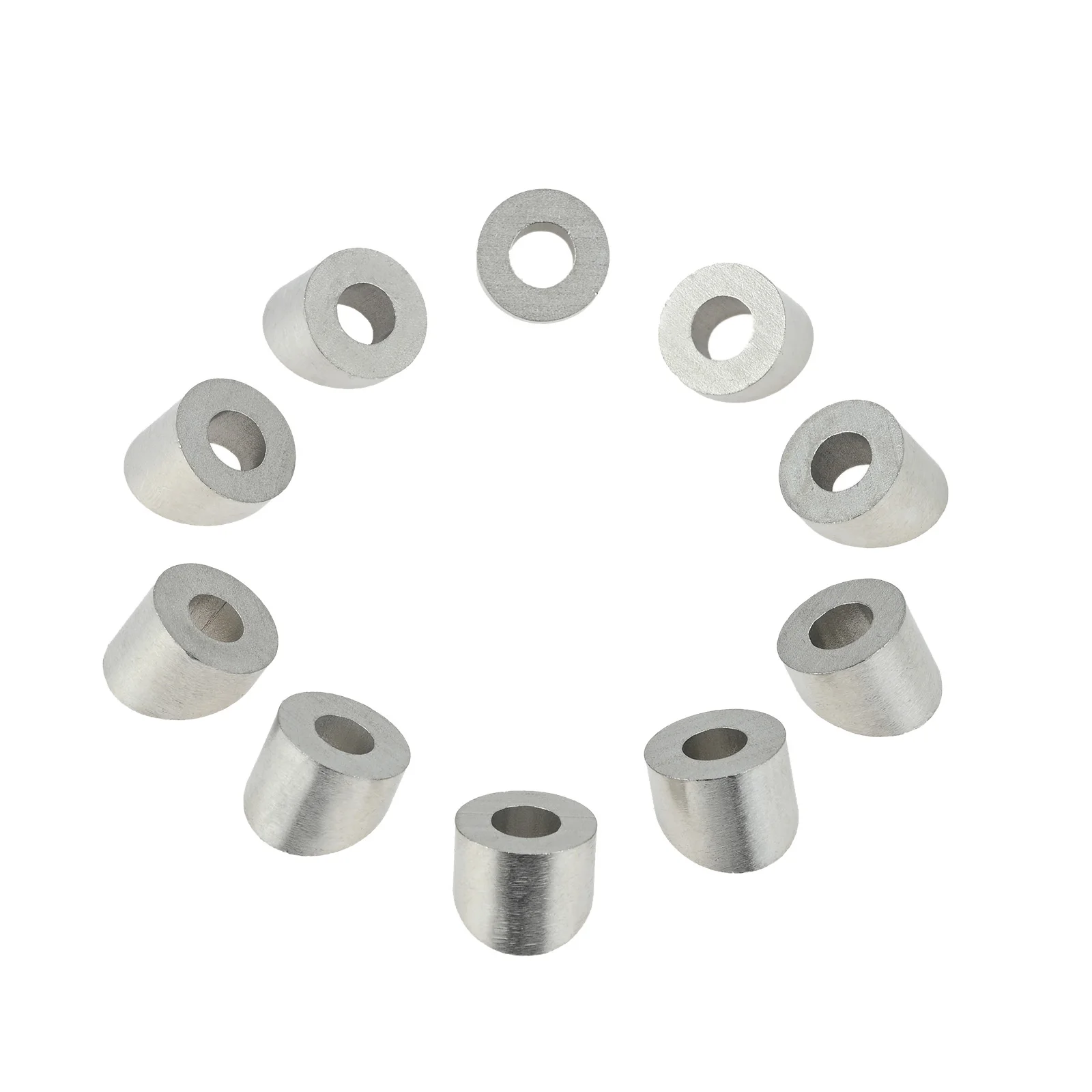 10Pcs Marine Grade Stainless Steel Angle Beveled Washer,1/4 Inch/6.6mm 30 Degree Washer for 1/8