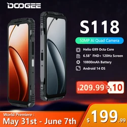 DOOGEE S118 Rugged Smartphone 8GB 512GB 6.58