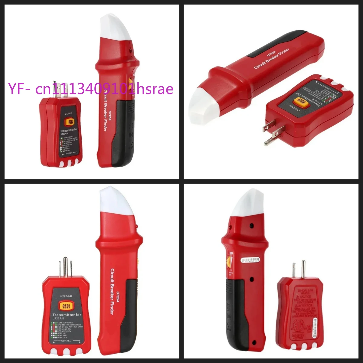 

UT25A Automatic Circuit Breaker Finder, Electrician Socket Tester with LED Indicator, Leakage Protection Diagnostic Tool