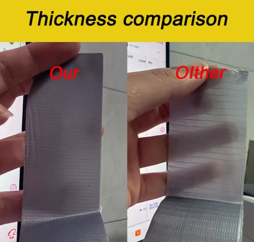Multi-Color (Red/White/Black/Silver) Strong Adhesive Carpet Tape Mat Fixing Adhesive Fabric Base Tape for Bonding Various Activi image 3