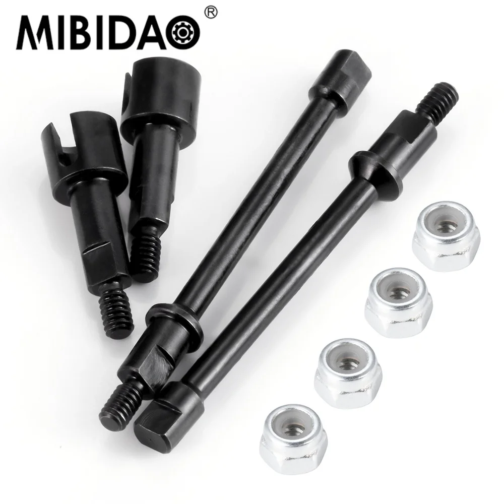 MIBIDAO Metal Extended CVD Front And Rear Drive Shaft for 1/30 RC Car Crawler Axial SCX30  Upgrade Parts Accessories