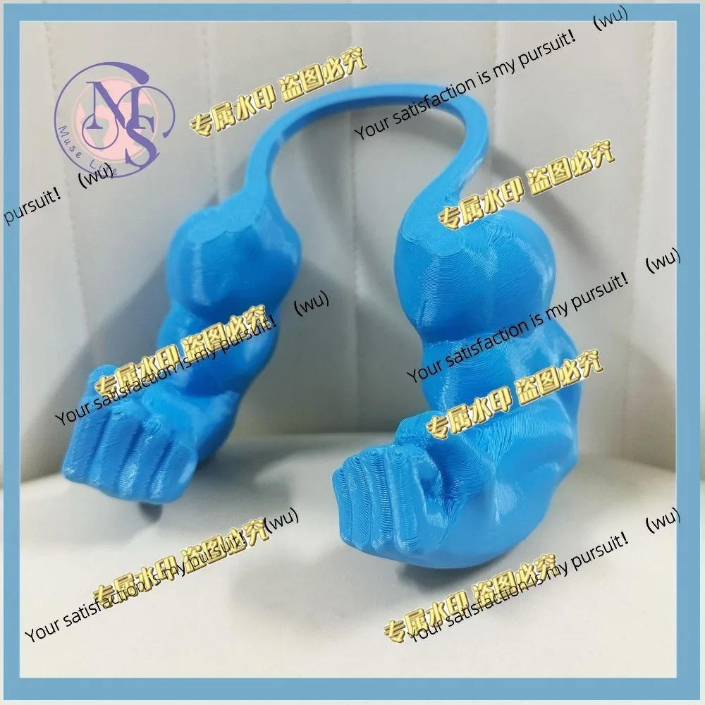 3D printed muscular neck arms, cat spoof, Halloween decorations