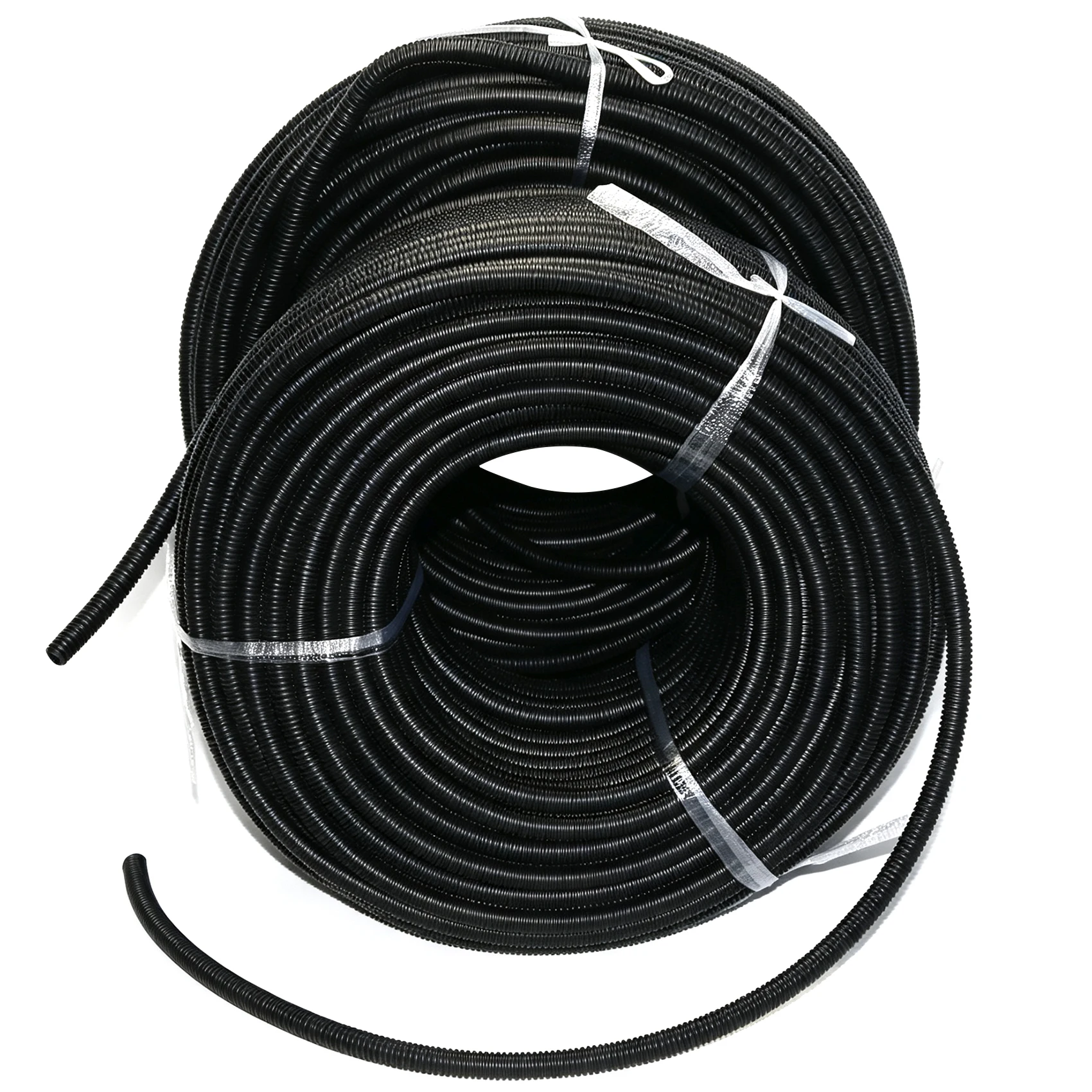 Flexible Plastic Corrugated Tube Heat Resistant Wire Conduit  Automotive Electric Bicycle Wire Harness Protection Cable Conduit