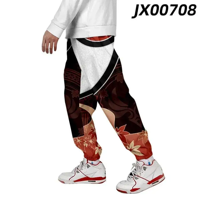 

2023 genshin Impact Kaedehara Kazuha 3D Jogger Pants Sports Cool Men Women Trousers Straight New Arrival Streetwear