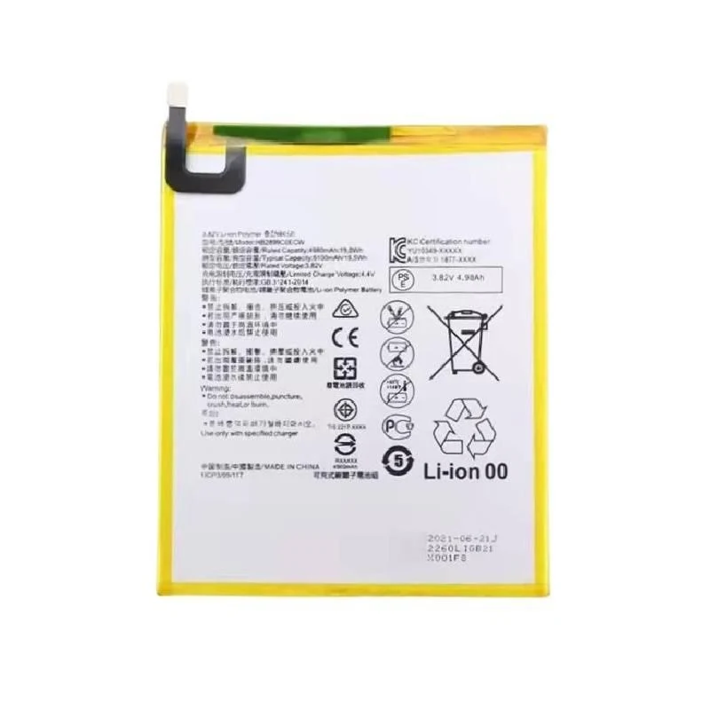 Original New For Huawei MediaPad T5 10 4980mAh High Capacity HB2899C0ECW +Free Tools