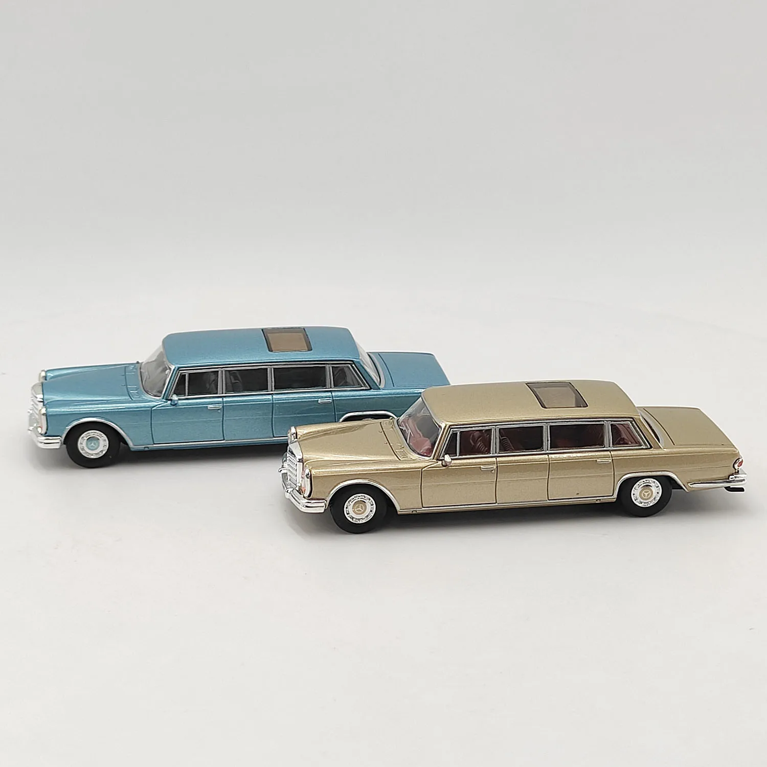 Moulé sous pression DCT 1:64 échelle Benz Pullman édition étendue W100 600 LWB GCD modèle de voiture en alliage jouet à collectionner cadeau affichage Souvenir