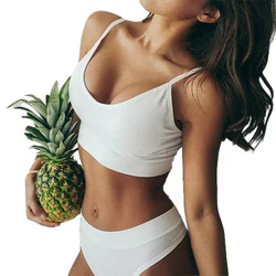 CINOON Frauen Nahtlose Bh Set Sexy Tanga Niedrige Taille Höschen Draht Frei Bh Bralette Dessous Büstenhalter Baumwolle Weibliche Unterwäsche Set