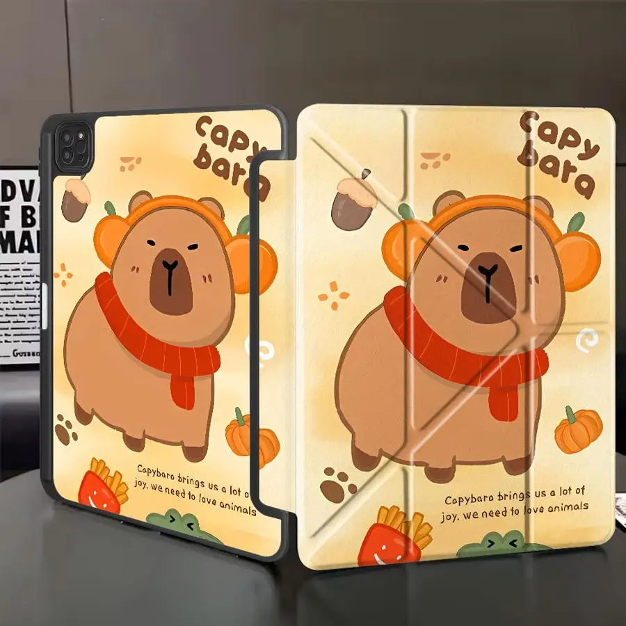 

Holder Cover Tablet Case For iPad Pro 11th 10th 9th 8th 7th 12.9inch Pro 2025 Air 4 5 M3 M2 1 2 M4 11inch Mini 6 7 Capybara