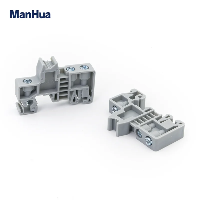 ManHua 10Pcs E/UK And E/UK-3 Manufacturer End Stop For Terminal Blocks Din Rail End Bracket