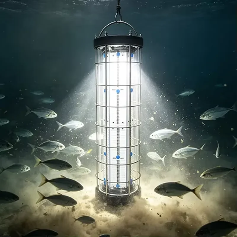 for IP68 Deep Water Diving LED Salmon Aquaculture Lamp 3000W with Protective Metal Cover Suitable for Offshore Fish Cage