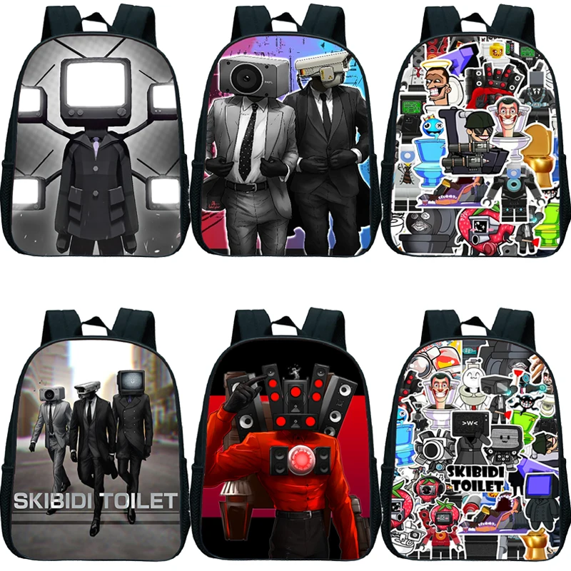 

Titan Speakerman Print Backpacks Boys Girls Kindergarten School Bags Children Game Skibidi Toilet Rucksack Kids Bookbag Mochila